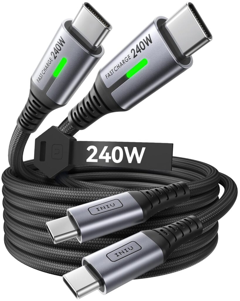 INIU USB C to USB C Phone Charger Cable Review: The Ultimate 240W Braided Cord for iPhone and Samsung Flagships