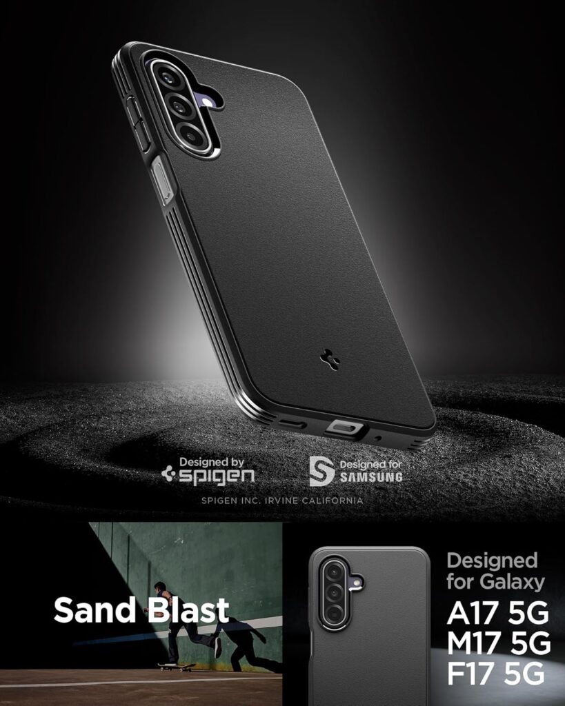 Samsung Galaxy M17 5G, F17 5G & A17 5G Protection Guide: Spigen Essential Sand Blast Case Review