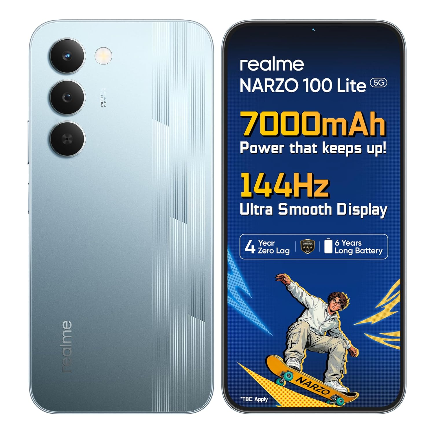 realme narzo 100 Lite 5G Packs a Massive 7000mAh Titan Battery and 144Hz Display in India 2026!
